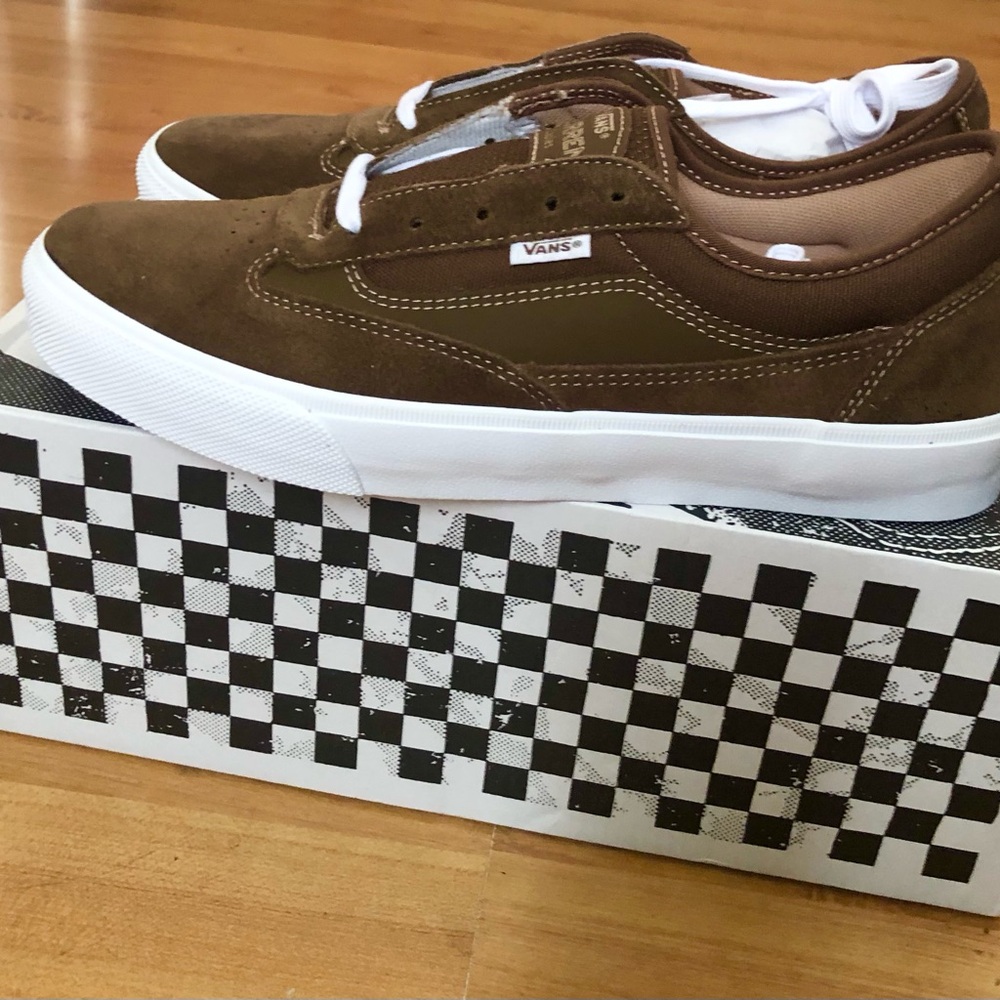 Vans Skate Curren Caples Men’s Size 9.5 Cocoa Brown Skate Shoes New Box